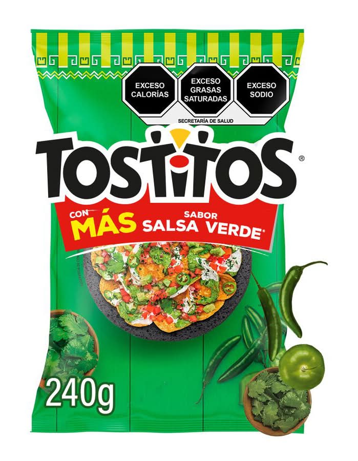 Tostitos · Botana de maíz nixtamalizado, salsa verde (240 g)