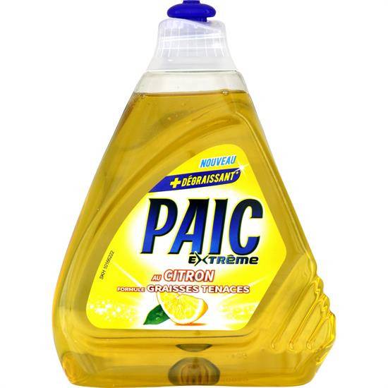 Liquide Vaisselle Extême au citron PAIC - le flacon de 500mL