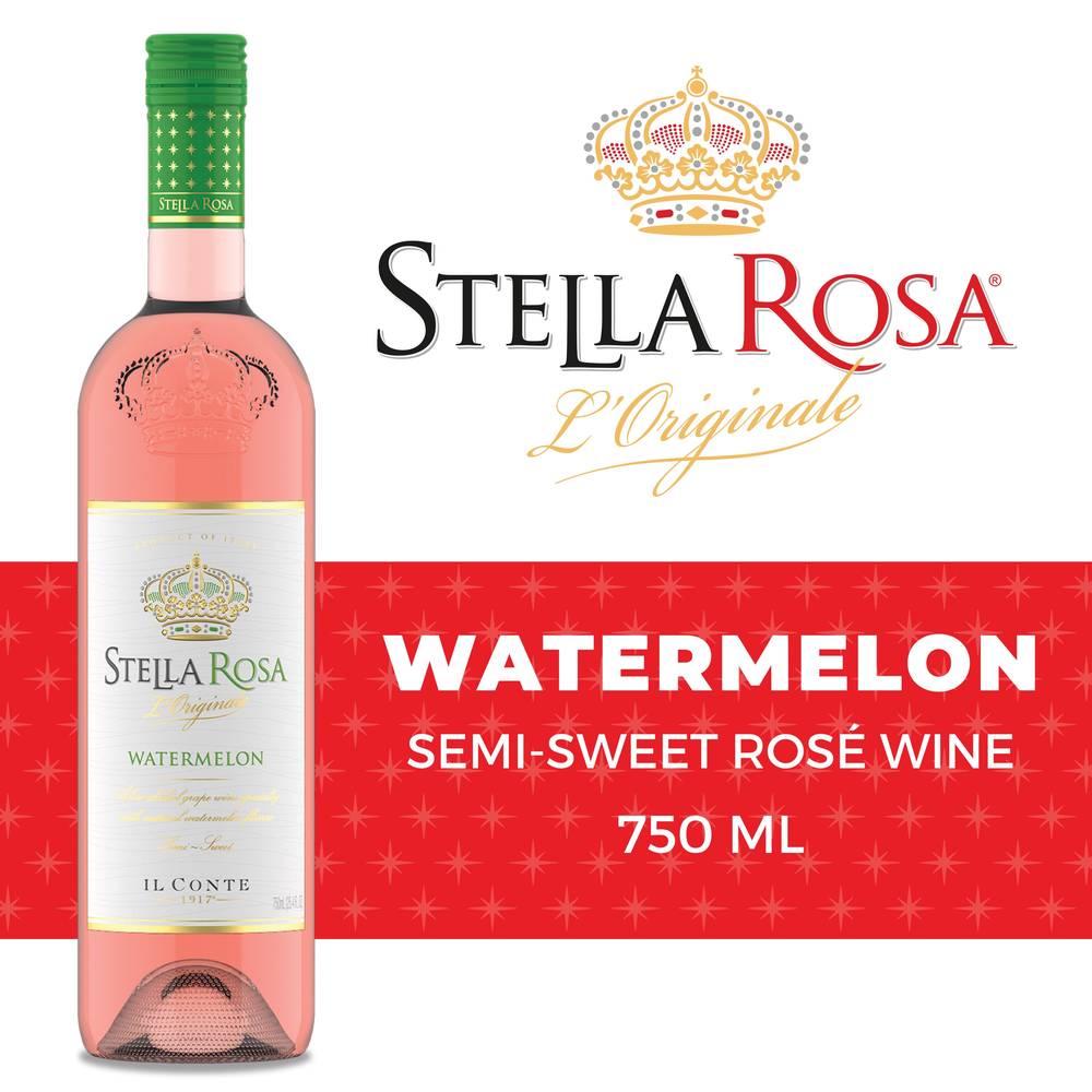 Stella Rosa Watermelon Semi-Sweet Rose Wine Bottle (750 ml)