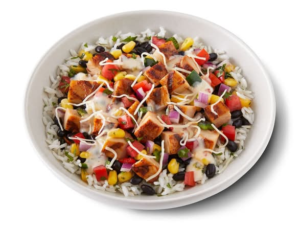 Chicken Queso Bowl
