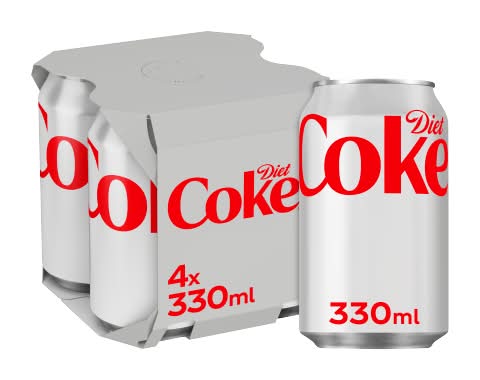 Diet Coke Flavored Soda (4 x 330ml)