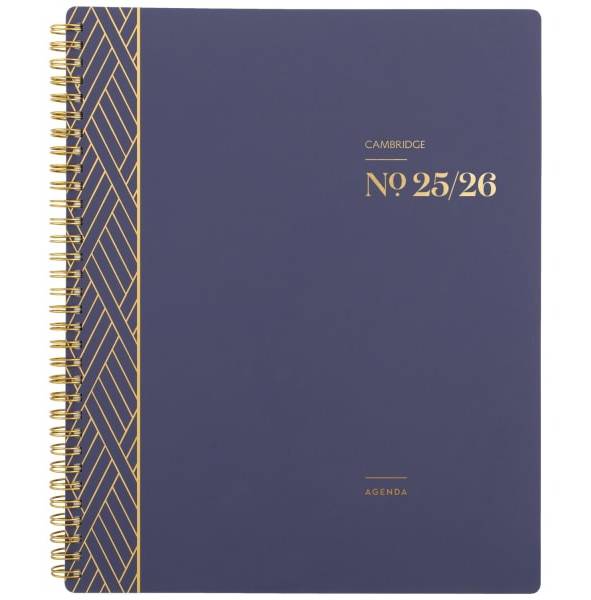 Cambridge® WorkStyle® Classic Academic 2025-2026 Weekly Monthly Planner, Future Dusk, Large, 8 1/2" x 11"