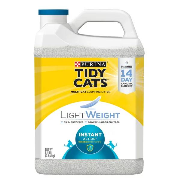 Purina Tidy Cats Light Weight, Low Dust, Clumping Cat Litter, LightWeight Instant Action Cat Litter, 8.5 lb. Jug