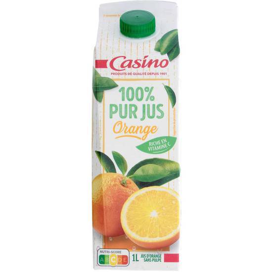 Casino Jus d'orange - 100% pur jus 1 L