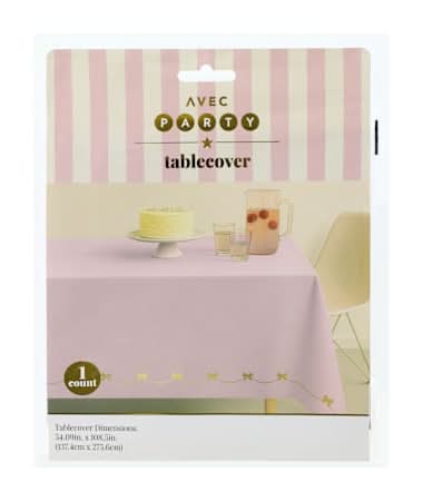 Avec Party Table Cover Gold Bow