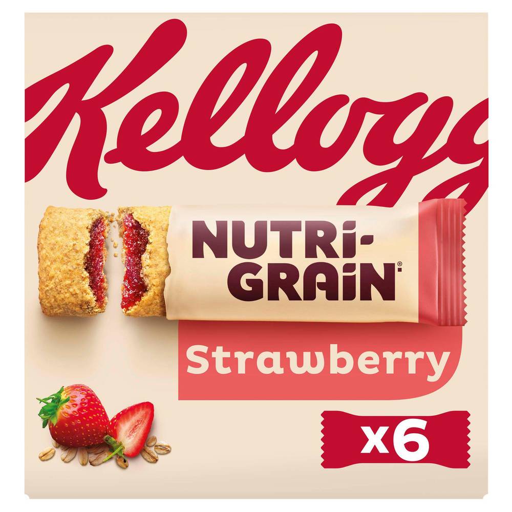 Kellogg's Nutri-Grain Strawberry Snack Bar 6x37g