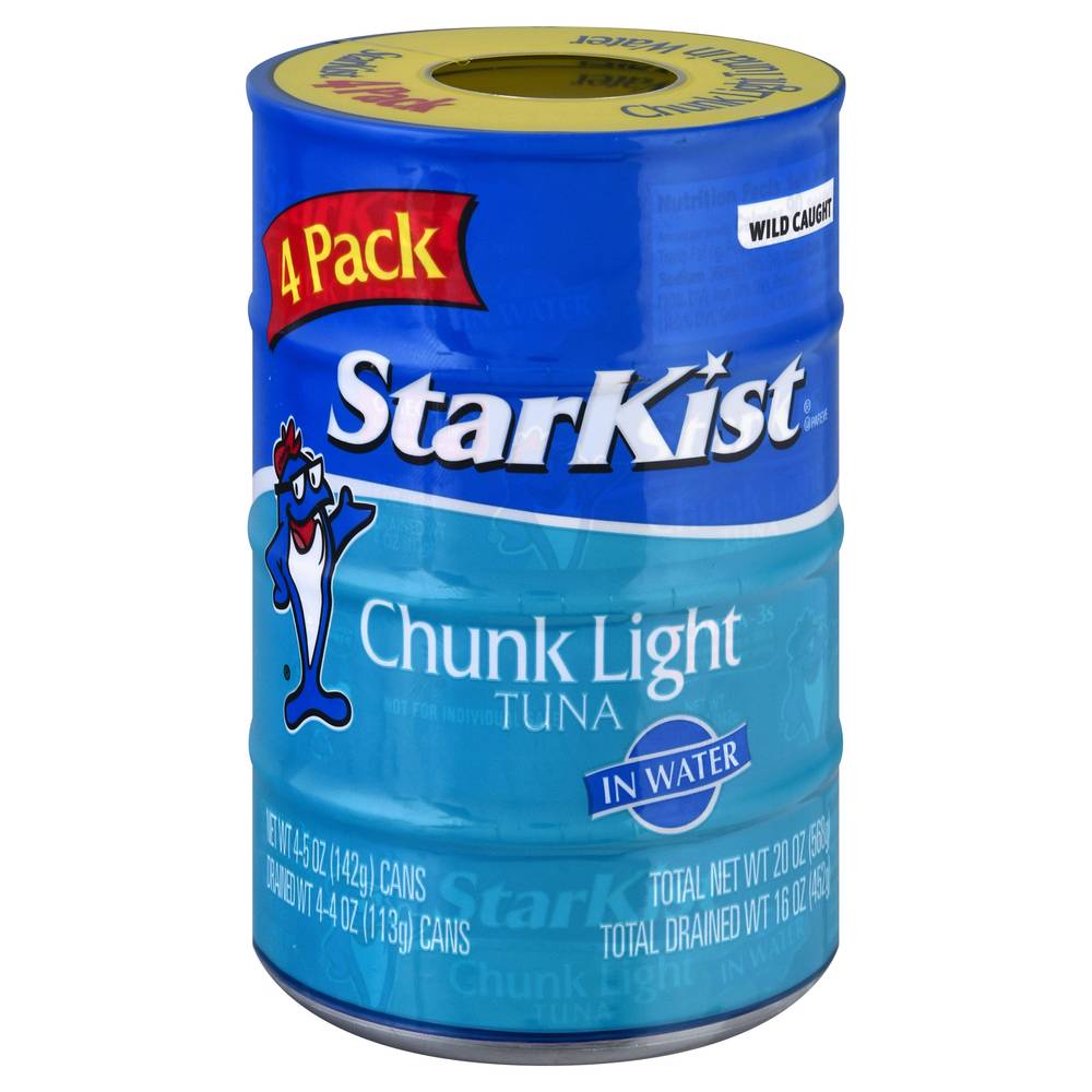 Starkist Chunk Light Tuna in Water (4 ct)