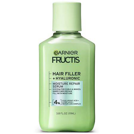 Garnier Fructis Hair Filler Moisture Repair Serum For Curly, Wavy Hair, With Hyaluronic Acid - 3.8 fl oz