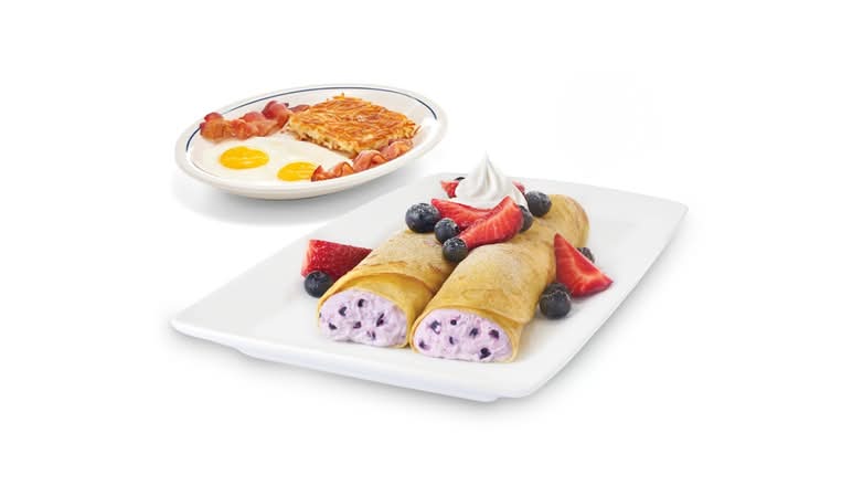 Philly Blueberry Cream Cheese Crepe Combo