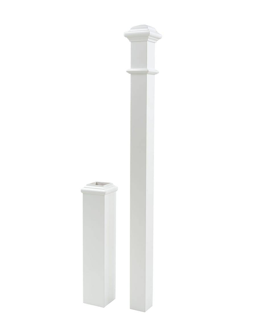 Crown Heritage 8.0313-in x 57.406-in Primed Poplar Universal Stair Newel Post | BC4494191L