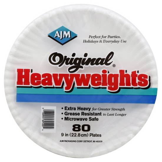 Ajm Original Heavyweights Plates (80 ct)