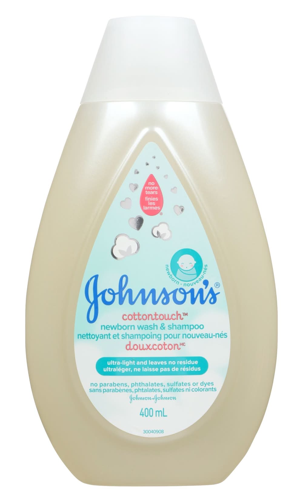 Johnson's Cottontouch Wash and Shampoo (400 ml)