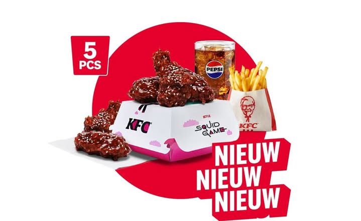 5 Korean Hot Wings meal