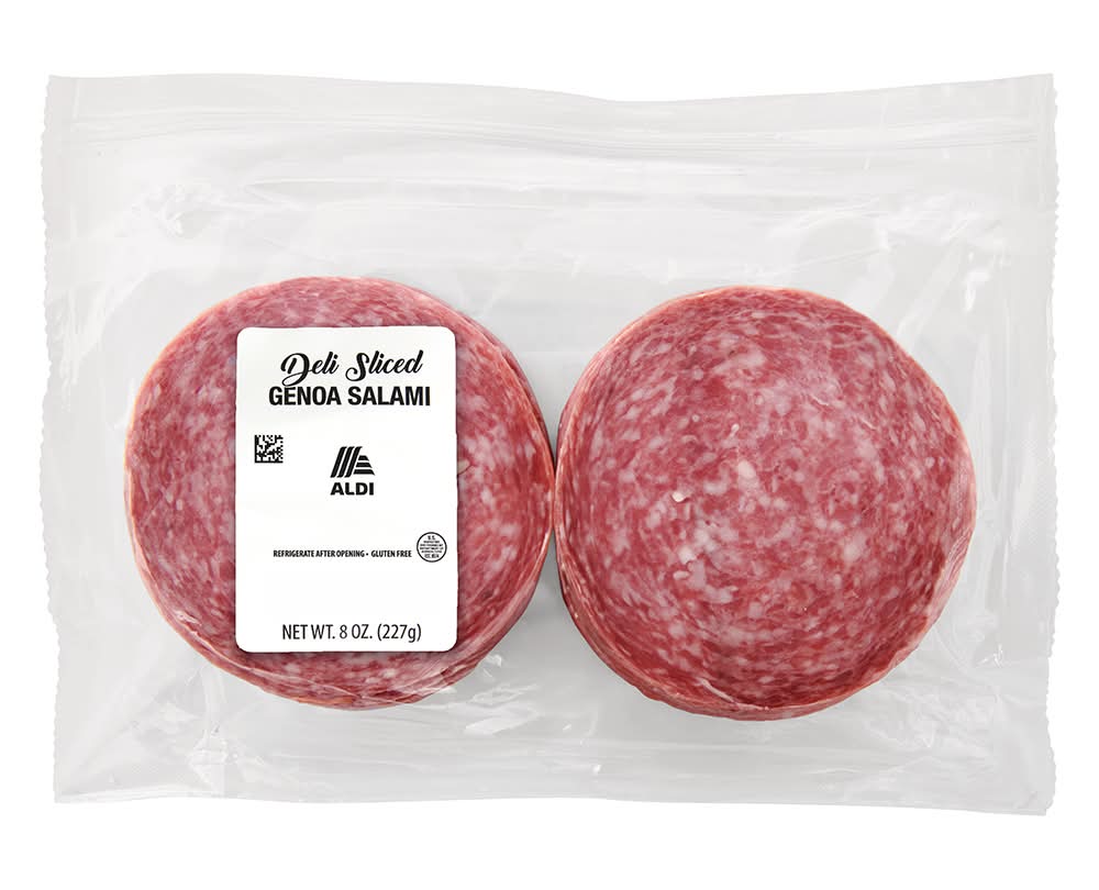 Aldi Deli Sliced Genoa Salami