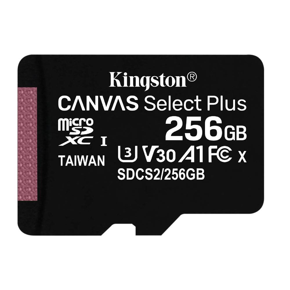 Kingston Memoria 256GB microSDXC (100MB/s) UHS-I U3 V30 A1 Canvas Select Plus