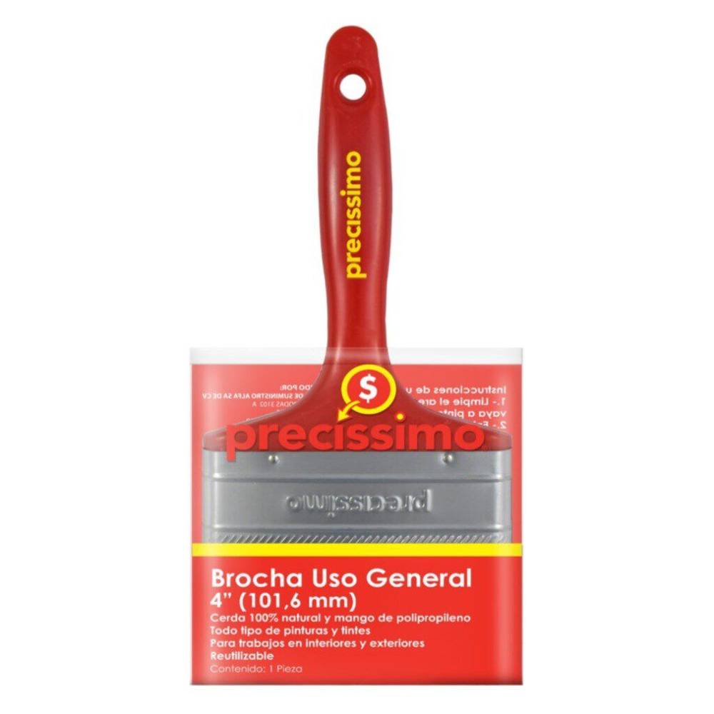 Precíssimo brocha uso general 4" (1 pieza)