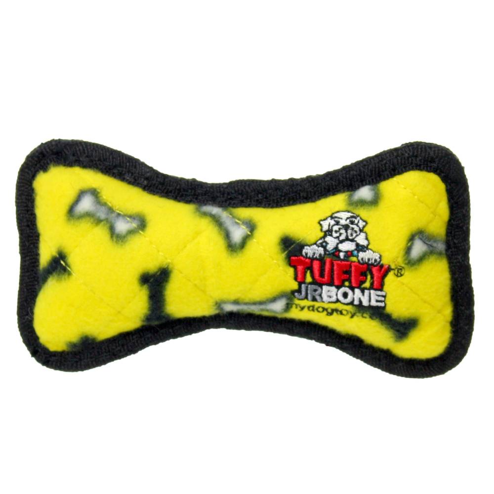 TUFFY® Junior Bone Dog Toy - Tough Plush (Color: Gold, Size: Junior)