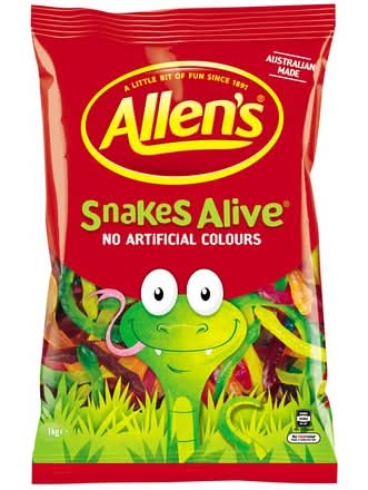 Allen'S Snakes Alive Bulk Bag 1Kg