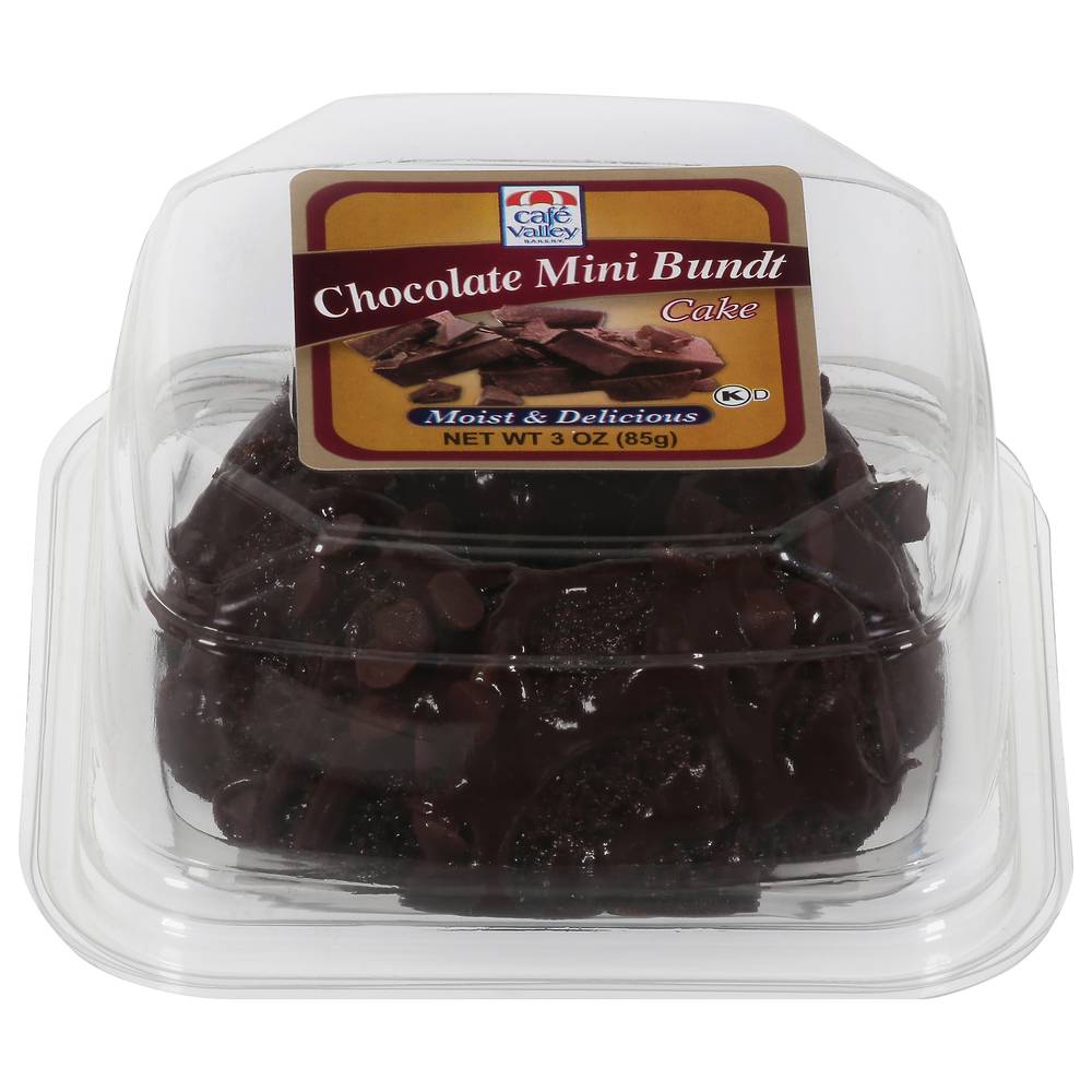 Café Valley Mini Bundt Cake, Chocolate (3 oz)