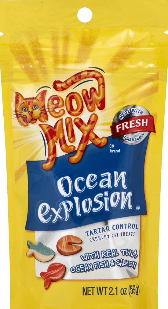 Ocean Explosion Meow Mix Tartar Control Crunchy Cat Treats (2.1 oz)