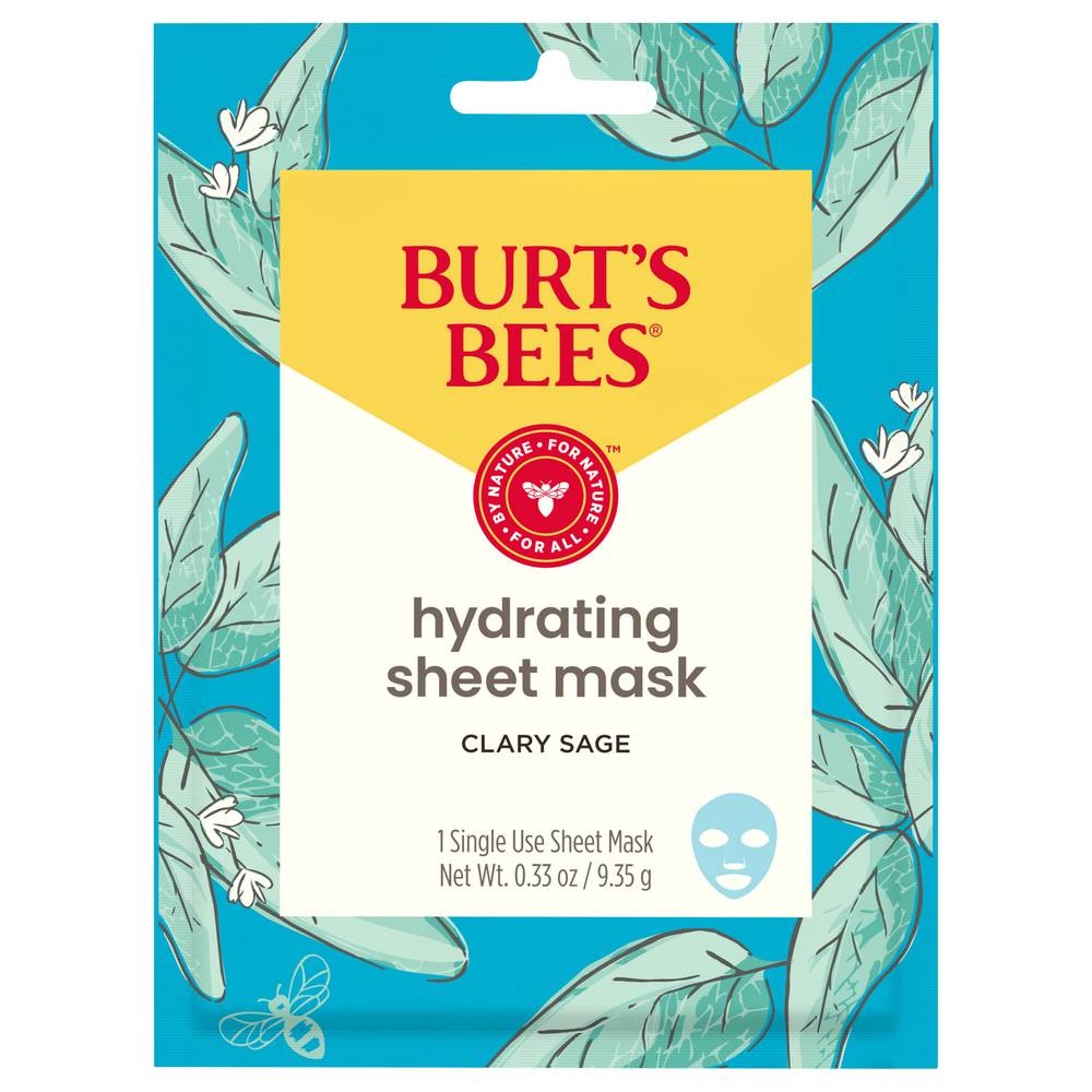 Burt's Bees Clary Sage Hydrating Sheet Mask (0.4 oz)