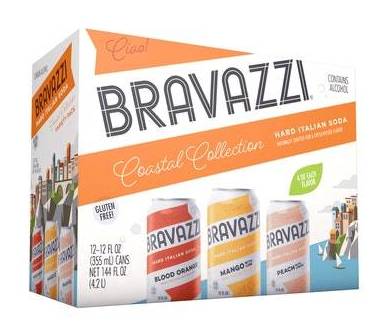 Bravazzi Coastal Collection Hard Italian Soda (12 x 12 fl oz)