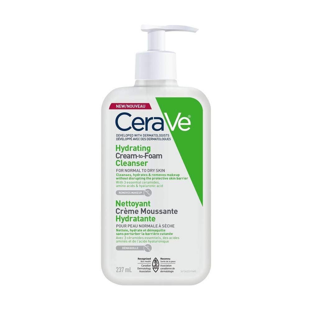 Cerave Hydrating Cream-To-Foam Cleanser (237 ml)