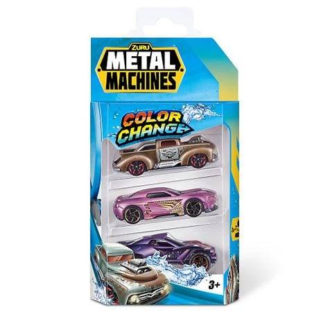 ZURU Metal Machines Color Change Mini Cars (3 ct)