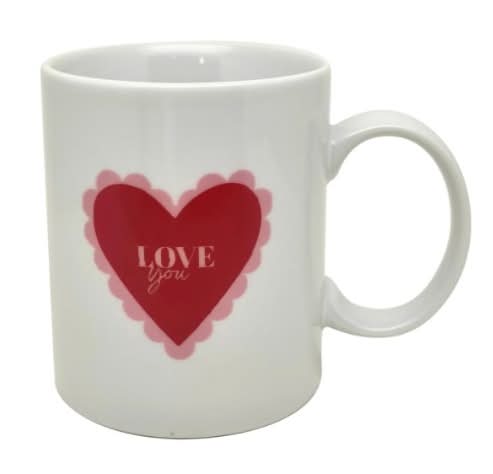 Morrisons Valentines Basic Heart Mug