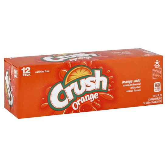 Crush Orange Soda Cans (12 oz x 12 ct)