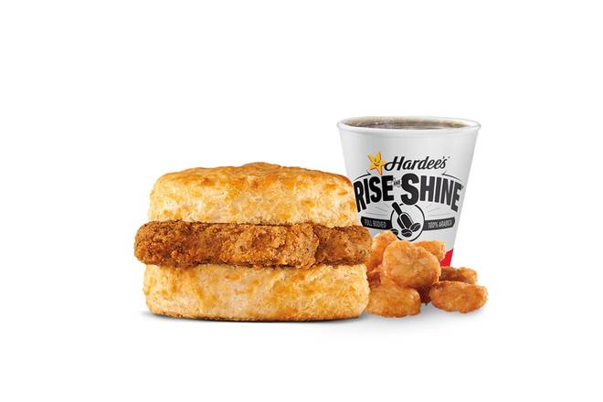 Order Country Fried Steak Biscuit Combo food online from Hardee 2804 store, Christiansburg on bringmethat.com