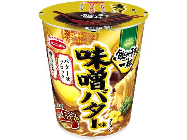 エースコック タテ型 飲み干す一杯 味噌バター味ラーメン (67g)