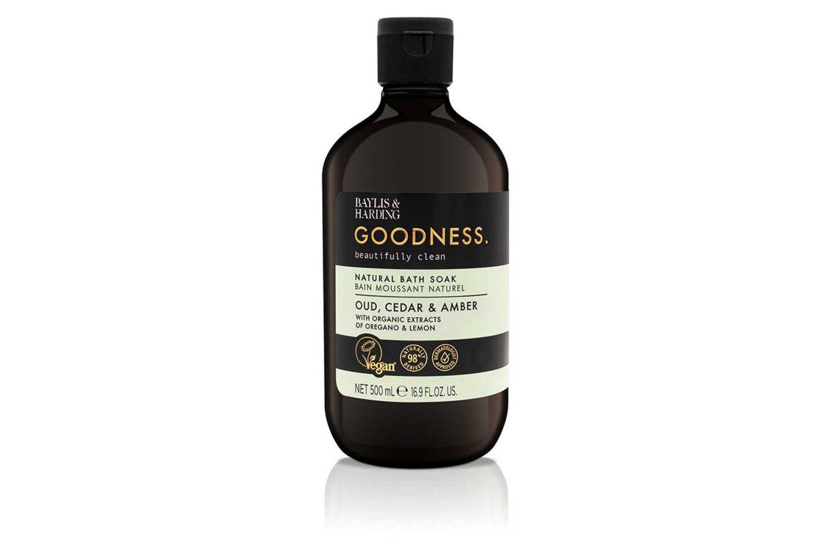 Baylis & Harding Goodness Oud, Cedar & Amber Bath Soak 500ml