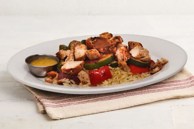 Chicken Kabobs & Rice