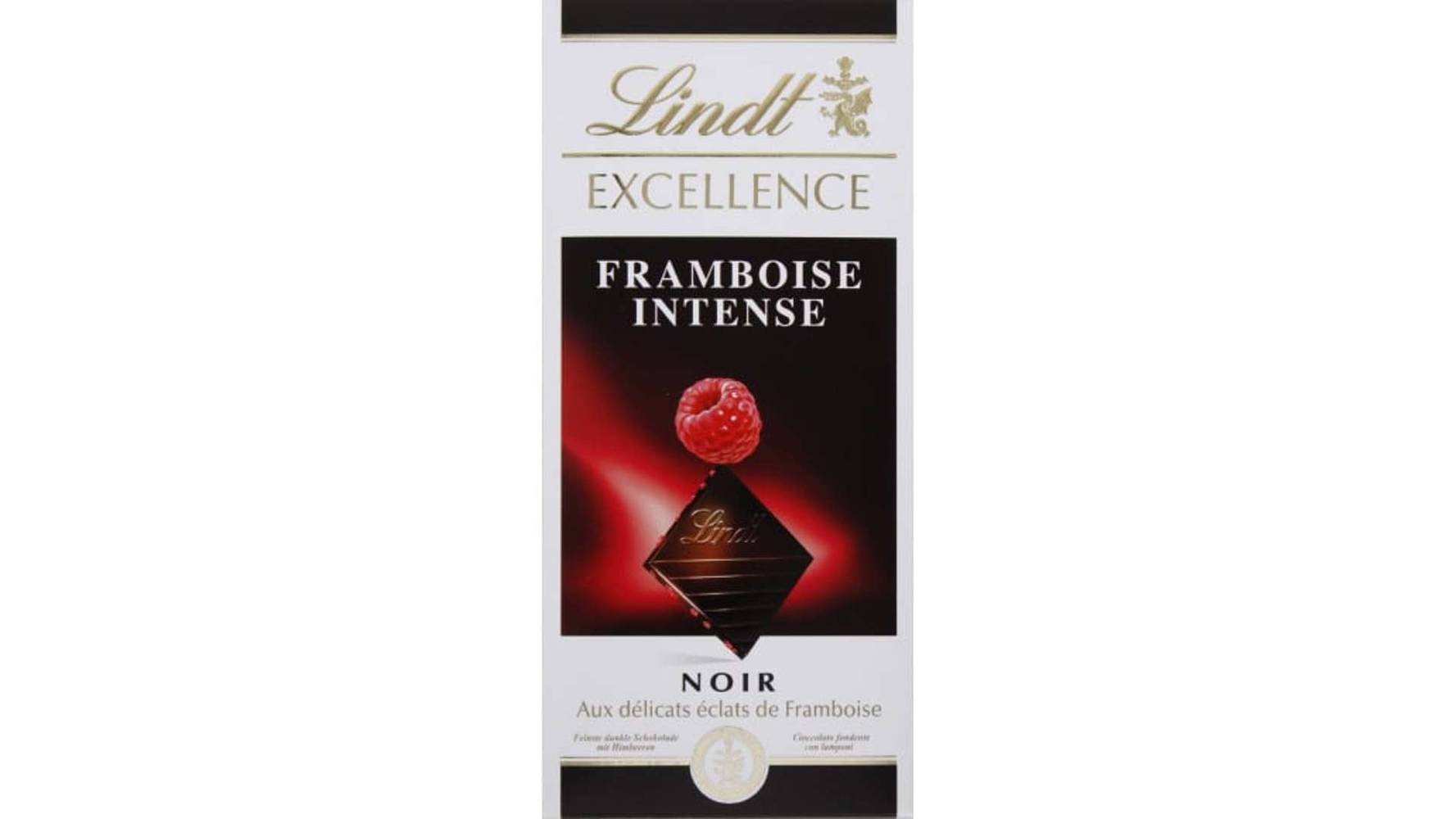 Lindt - Excellence chocolat intense (noir/framboise)