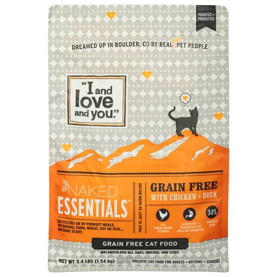 I and Love and You Naked Essentials Grain Free Chicken Duck Food (3.4 lbs)