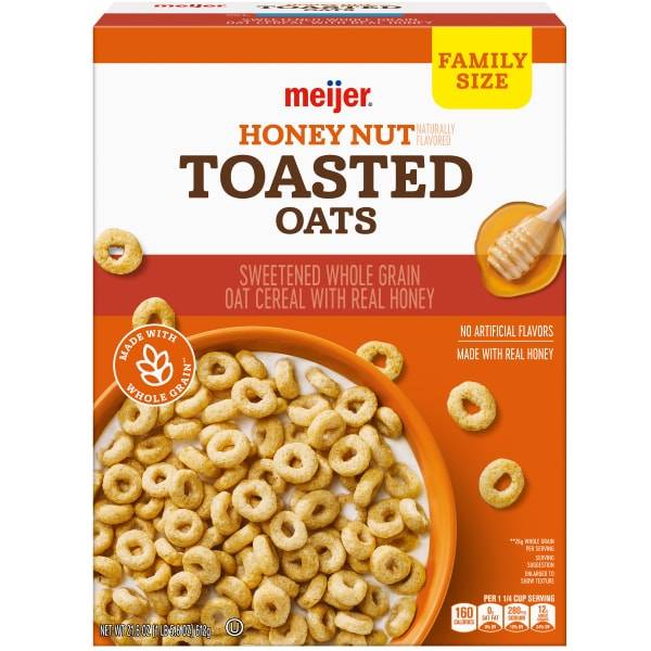 Meijer Toasted Oats Honey Nut Cereal