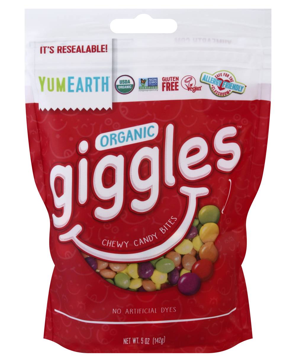 YumEarth Giggles Organic Chewy Candy Bites, Mixed Fruit (5 oz)