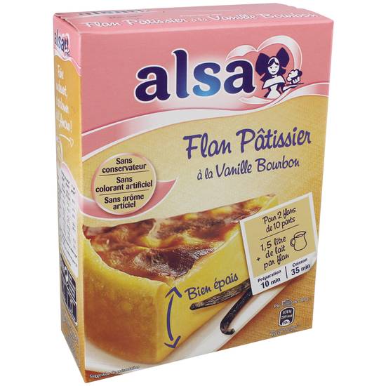 Alsa - Préparation gâteau flan pâtissier (vanille)