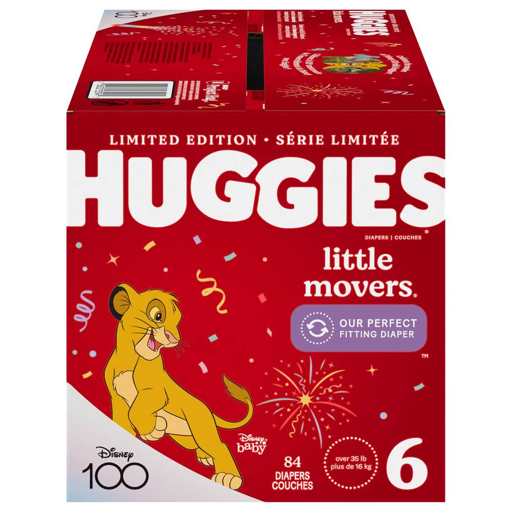 Huggies Little Movers Disney Baby Diapers, Size 6 (84 ct)