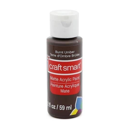 Craft Smart Matte Acrylic Paint, Burnt Umber (2 oz)