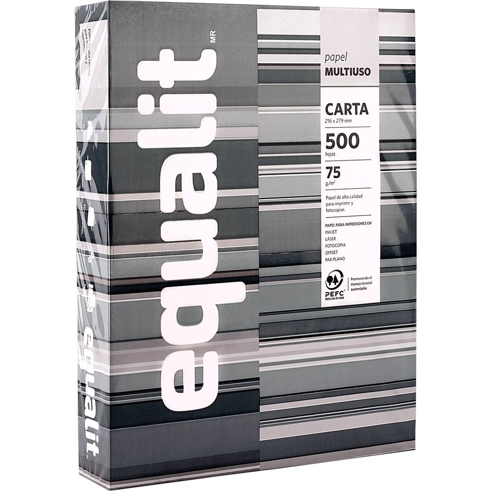 Equalit · Papel multipropósito - Carta (500 un)