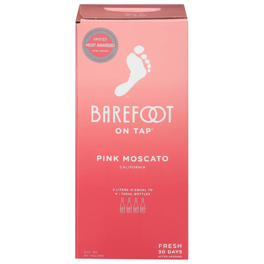 Barefoot Pink Moscato (3L box)