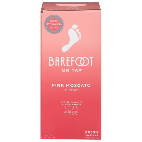 Barefoot Pink Moscato (3L box)