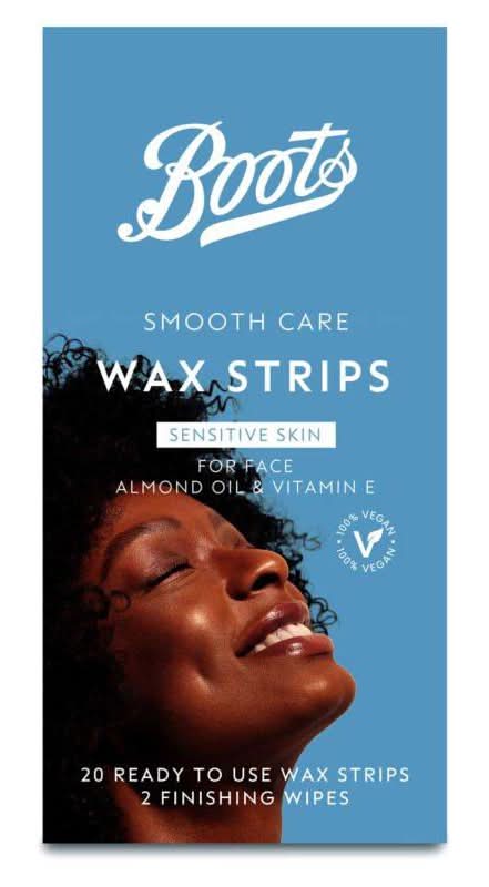 Boots Smooth Care Sensitive Wax Strips For Face Wipes (22 pack)