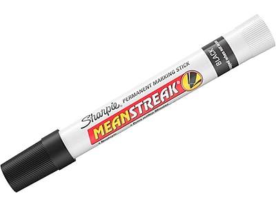 Sharpie Mean Streak Permanent Marker, Bullet Point, White (85118)