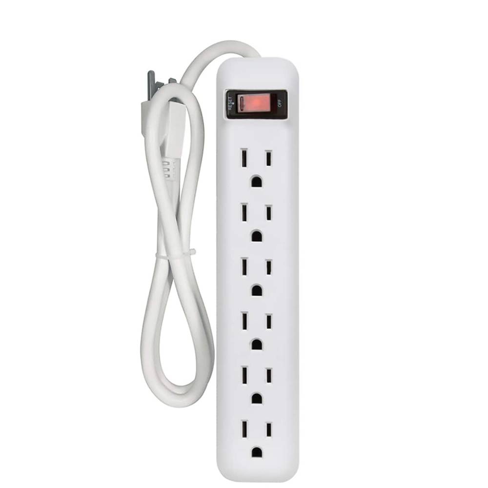 Utilitech 2-1/2-ft 6-Outlet Indoor White Power Strip | UTPB1119