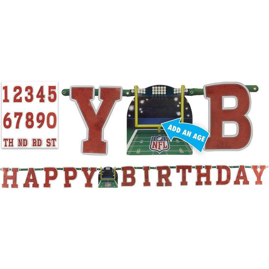 Party City Nfl Jumbo Letter Birthday Banner