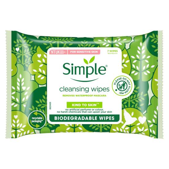 Simple Cleansing Facial Wipes (9.07g)