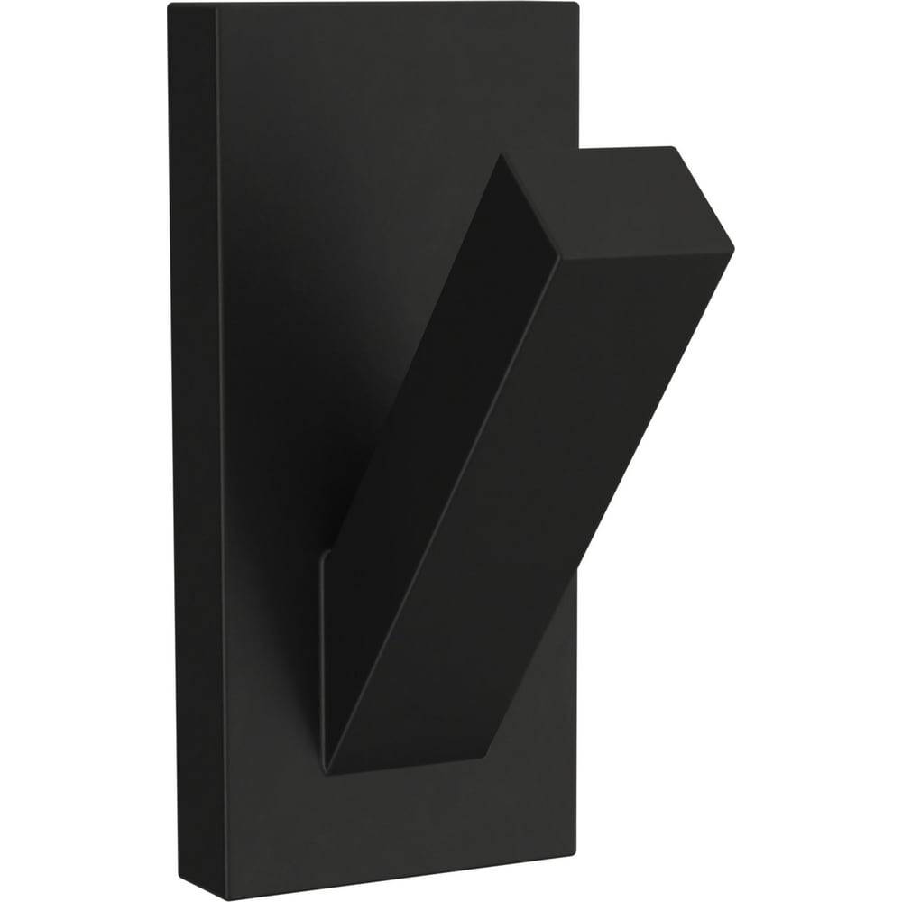 Origin 21 1-Hook 1.9646-in x 3.0039-in H Matte Black Decorative Wall Hook (25-lb Capacity) | B43528W-FB-C